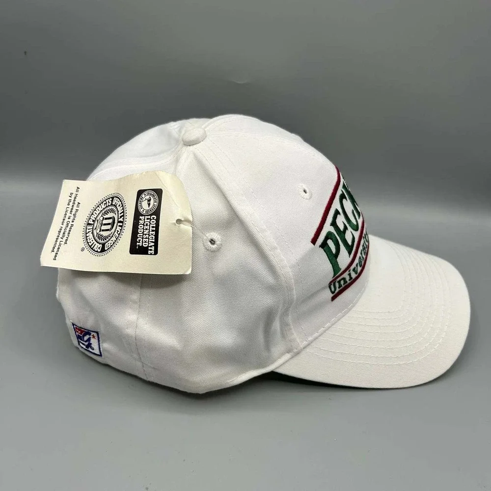 Vintage University of Hanover Peckers Hat Men‎ White The Game Snap Back Cap New